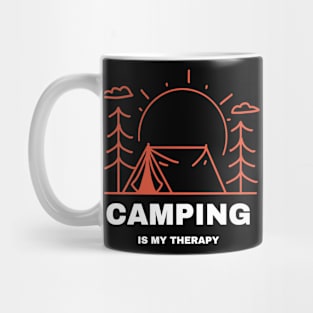 Camping is my therapy Mug